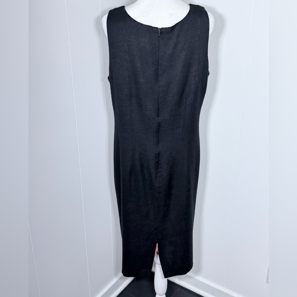 Willow Glen New York Sleeveless Black Classic Shift Dress Women’s Size 12 - Picture 5 of 10